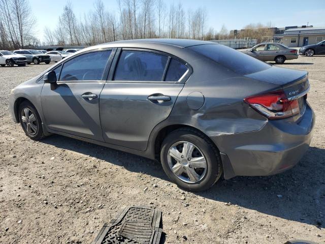 2HGFB2F51DH556307 - 2013 HONDA CIVIC LX CHARCOAL photo 2