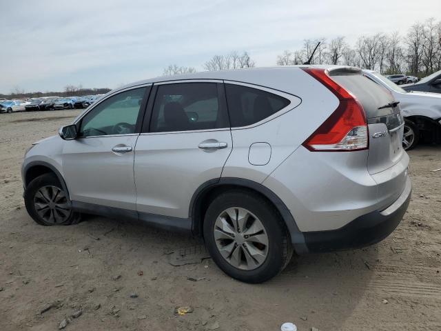 2HKRM4H54EH609587 - 2014 HONDA CR-V EX SILVER photo 2