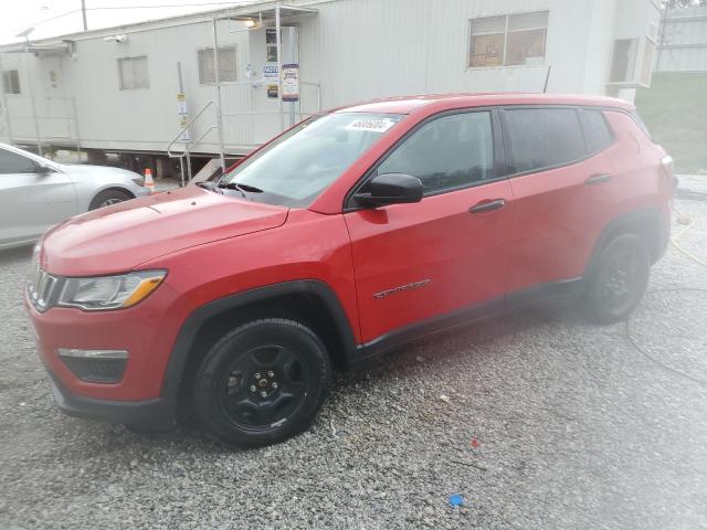 3C4NJCAB2JT408380 - 2018 JEEP COMPASS SPORT RED photo 1