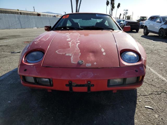 WP0JB0925ES862595 - 1984 PORSCHE 928 S RED photo 5