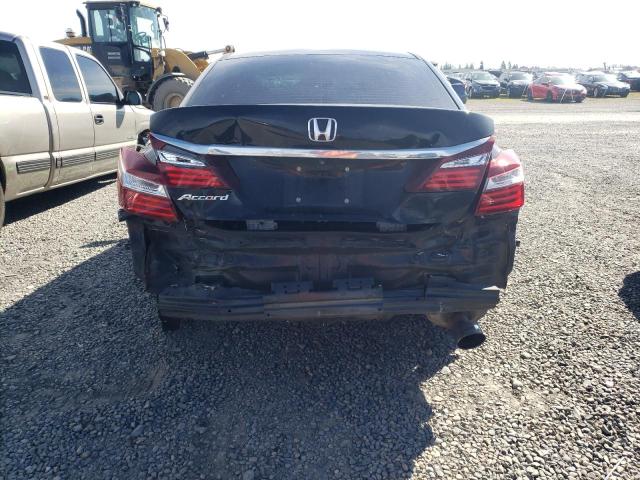 1HGCR2F32GA115303 - 2016 HONDA ACCORD LX BLACK photo 6