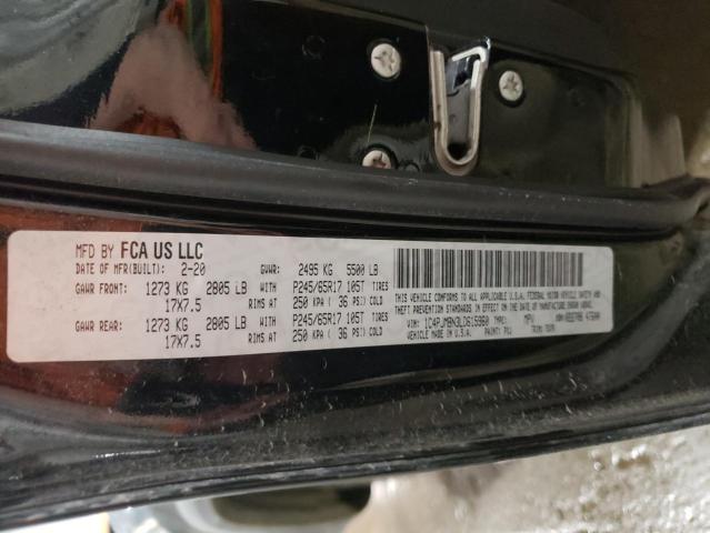 1C4PJMBN3LD615960 - 2020 JEEP CHEROKEE TRAILHAWK შავი ფოტო 12