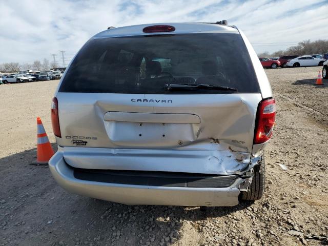 1D4GP45R15B433057 - 2005 DODGE CARAVAN SXT SILVER photo 6