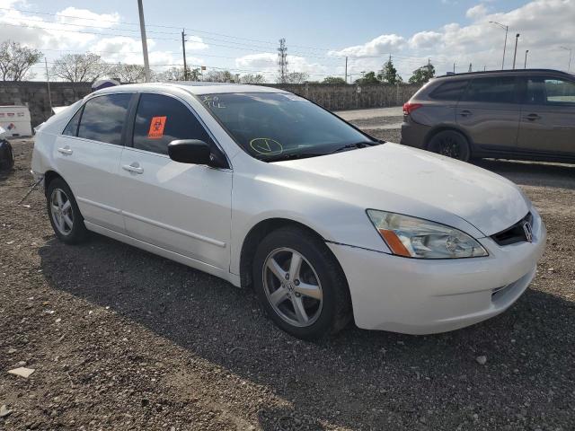 1HGCM56884A140102 - 2004 HONDA ACCORD EX WHITE photo 4