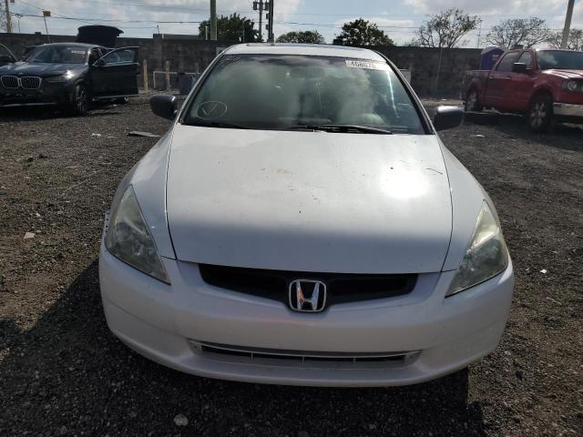 1HGCM56884A140102 - 2004 HONDA ACCORD EX WHITE photo 5