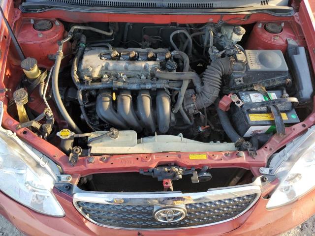 2T1BR32E57C765648 - 2007 TOYOTA COROLLA CE RED photo 11