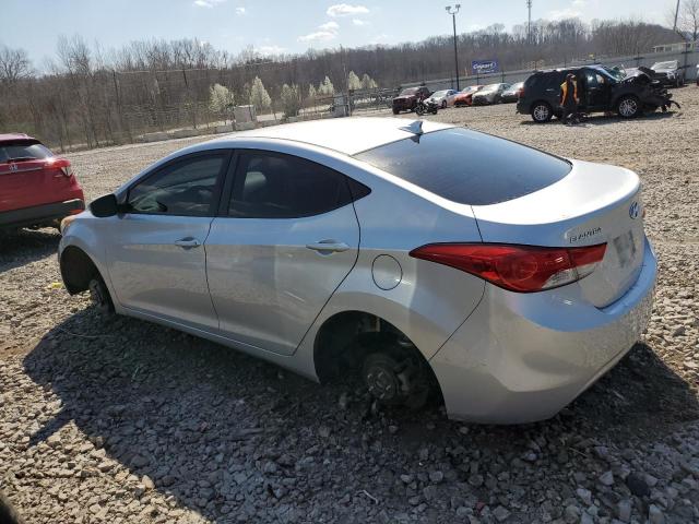 5NPDH4AE7BH003446 - 2011 HYUNDAI ELANTRA GLS SILVER photo 2