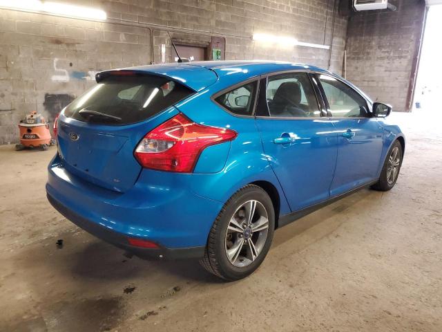 1FADP3K23EL263219 - 2014 FORD FOCUS SE BLUE photo 3