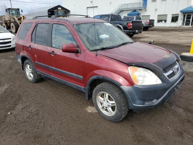 JHLRD77823C814222 - 2003 HONDA CR-V EX BURGUNDY photo 4