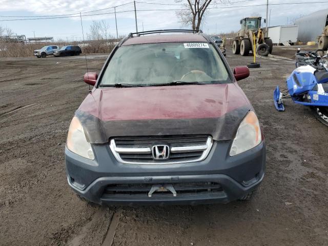 JHLRD77823C814222 - 2003 HONDA CR-V EX BURGUNDY photo 5