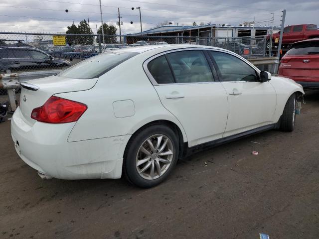 JNKBV61E07M725297 - 2007 INFINITI G35 WHITE photo 3