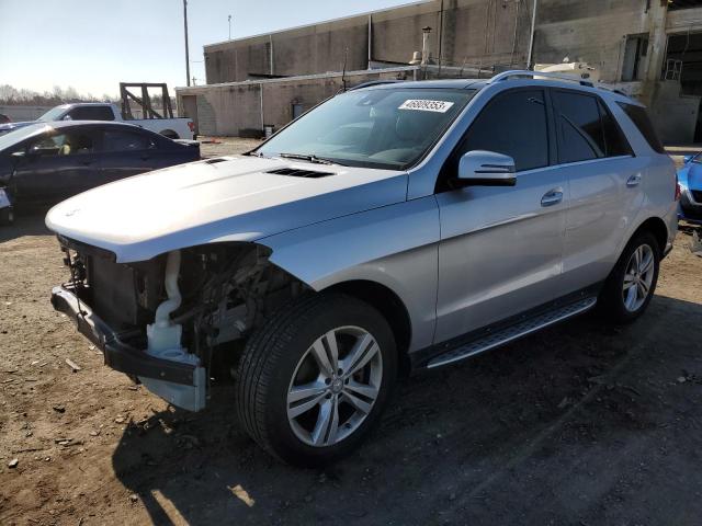 4JGDA5HB7EA331690 - 2014 MERCEDES-BENZ ML 350 4MATIC SILVER photo 1