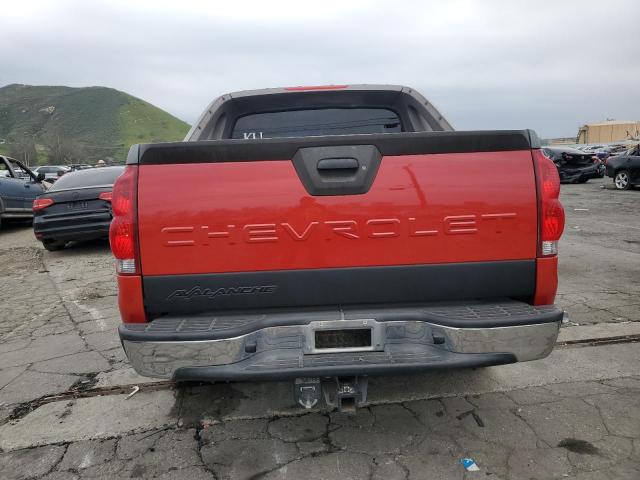 3GNEC13T23G306942 - 2003 CHEVROLET AVALANCHE C1500 RED photo 6