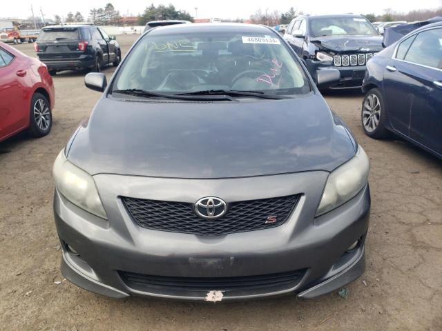 2T1BU40E99C112492 - 2009 TOYOTA COROLLA BASE GRAY photo 5