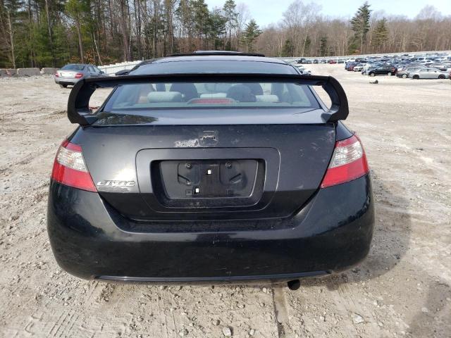 2HGFG12809H526041 - 2009 HONDA CIVIC EX BLACK photo 6