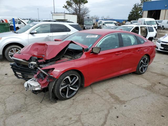 1HGCV1F37JA238012 - 2018 HONDA ACCORD SPORT RED photo 1