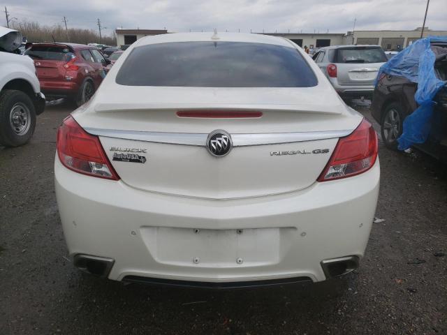 2G4GV5GV5C9174182 - 2012 BUICK REGAL GS WHITE photo 6