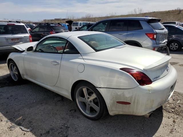 JTHFN48Y020010848 - 2002 LEXUS SC 430 WHITE photo 2