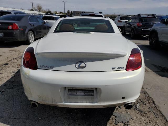 JTHFN48Y020010848 - 2002 LEXUS SC 430 WHITE photo 6