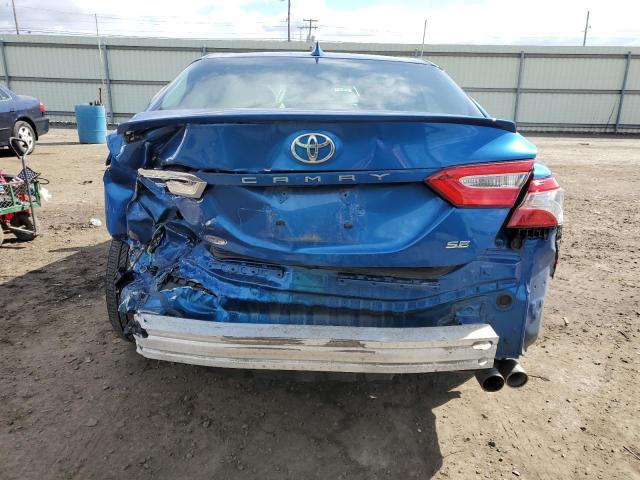 4T1G11AK0LU323989 - 2020 TOYOTA CAMRY SE BLUE photo 6