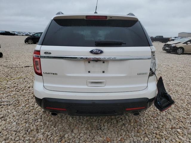 1FM5K7F99DGA33313 - 2013 FORD EXPLORER LIMITED WHITE photo 6