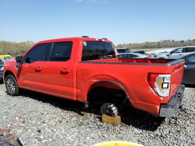 1FTEW1C50MKD86236 - 2021 FORD F150 SUPERCREW RED photo 2