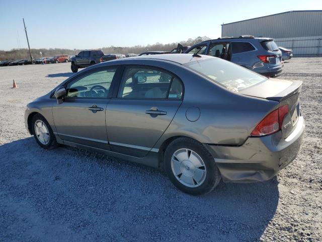 JHMFA36217S008008 - 2007 HONDA CIVIC HYBRID GRAY photo 2