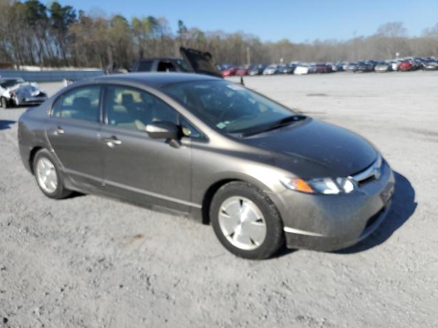 JHMFA36217S008008 - 2007 HONDA CIVIC HYBRID GRAY photo 4