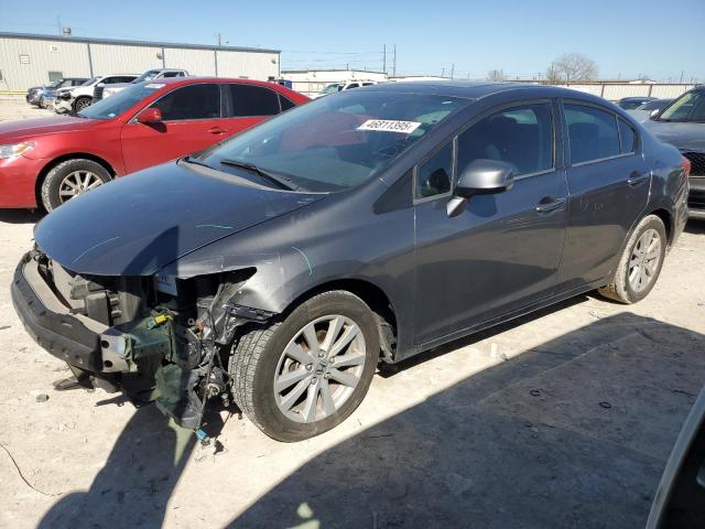 2HGFB2F98CH521698 - 2012 HONDA CIVIC EXL GRAY photo 1
