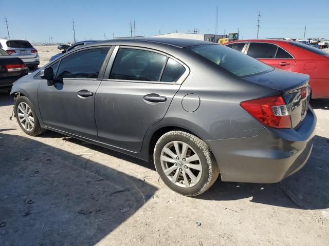 2HGFB2F98CH521698 - 2012 HONDA CIVIC EXL GRAY photo 2