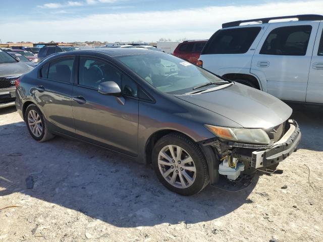 2HGFB2F98CH521698 - 2012 HONDA CIVIC EXL GRAY photo 4