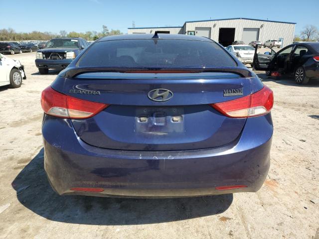 5NPDH4AE3BH028795 - 2011 HYUNDAI ELANTRA GLS BLUE photo 6