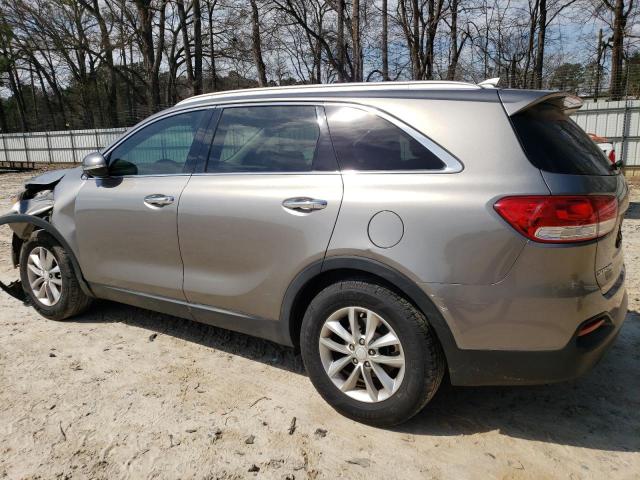 5XYPG4A3XGG075996 - 2016 KIA SORENTO LX GRAY photo 2