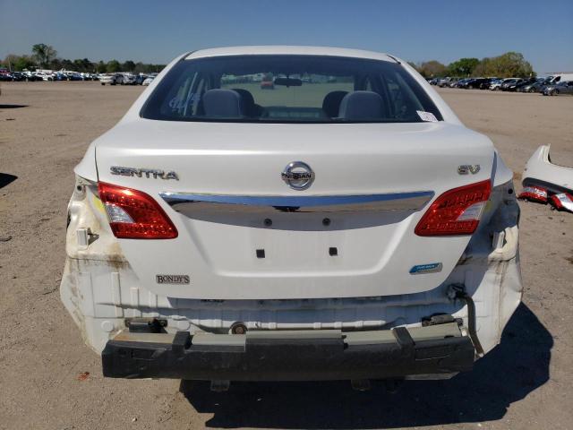 3N1AB7AP1DL774059 - 2013 NISSAN SENTRA S WHITE photo 6