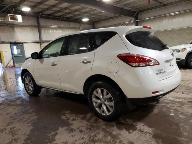 JN8AZ1MW6EW515267 - 2014 NISSAN MURANO S WHITE photo 2