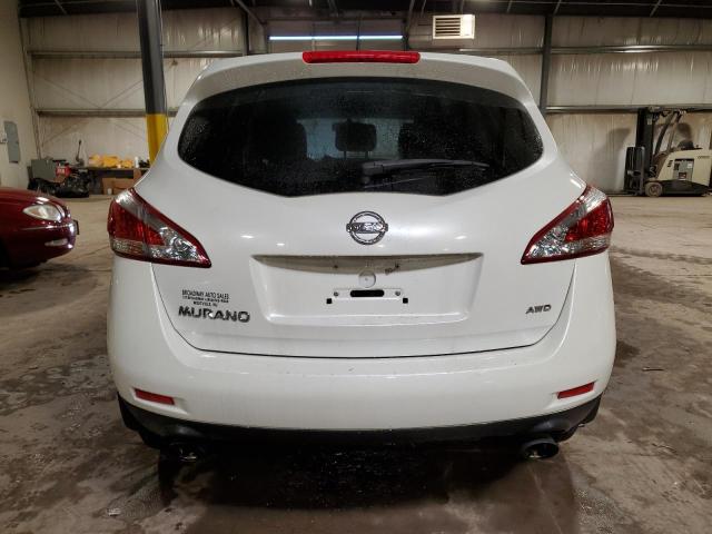 JN8AZ1MW6EW515267 - 2014 NISSAN MURANO S WHITE photo 6