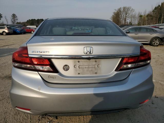 2HGFB2F58FH550149 - 2015 HONDA CIVIC LX SILVER photo 6