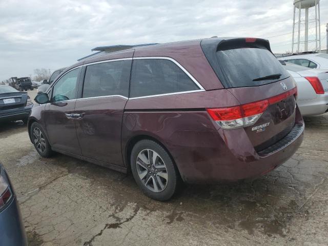 5FNRL5H91EB129890 - 2014 HONDA ODYSSEY TOURING MAROON photo 2