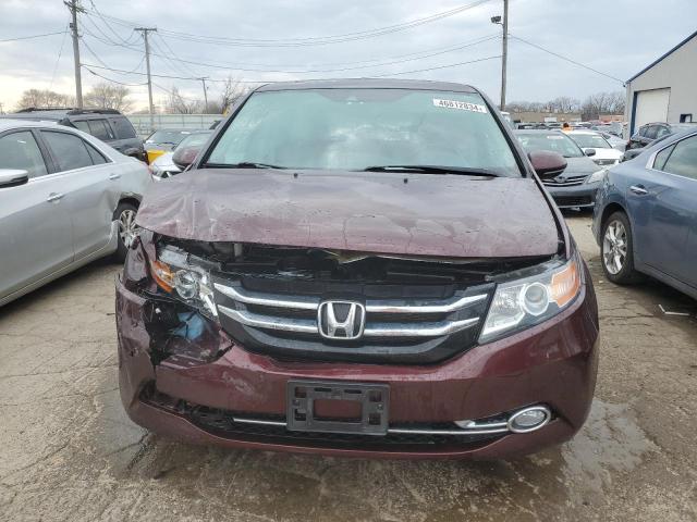 5FNRL5H91EB129890 - 2014 HONDA ODYSSEY TOURING MAROON photo 5