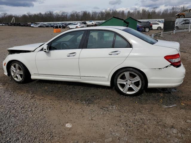 WDDGF8BB6AR103713 - 2010 MERCEDES-BENZ C 300 4MATIC WHITE photo 2