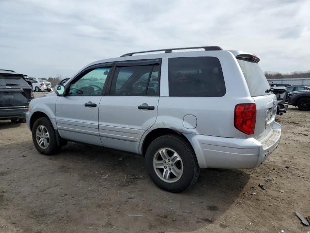 2HKYF18644H546793 - 2004 HONDA PILOT EXL SILVER photo 2