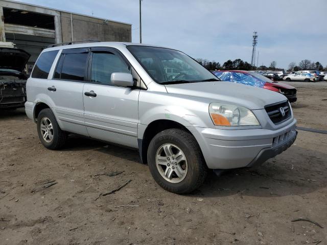 2HKYF18644H546793 - 2004 HONDA PILOT EXL SILVER photo 4