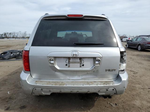 2HKYF18644H546793 - 2004 HONDA PILOT EXL SILVER photo 6