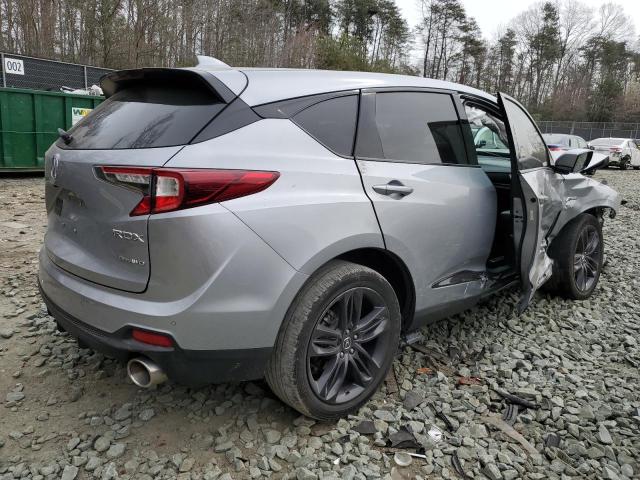 5J8TC2H68ML015814 - 2021 ACURA RDX A-SPEC SILVER photo 3