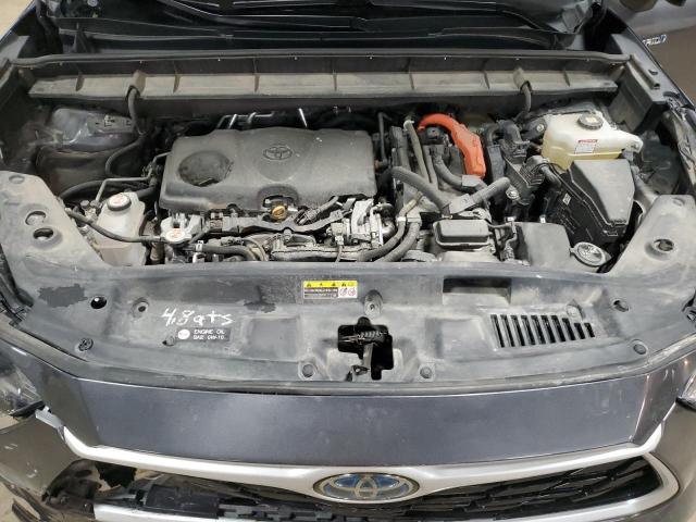 5TDGBRCH4MS527492 - 2021 TOYOTA HIGHLANDER HYBRID XLE GRAY photo 12