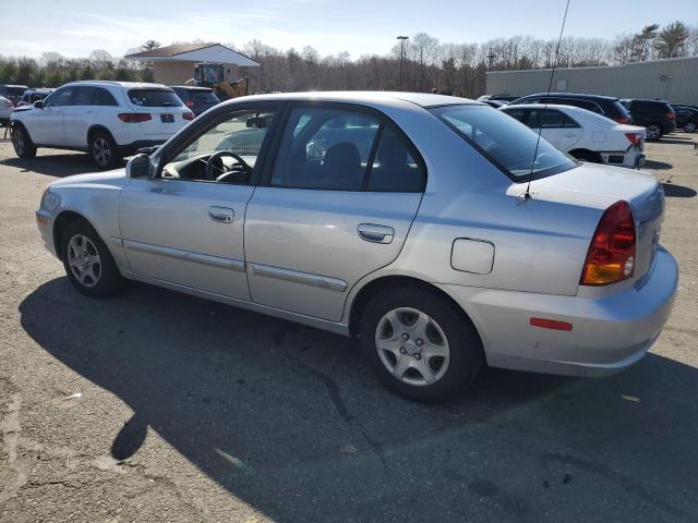 KMHCG45C15U603473 - 2005 HYUNDAI ACCENT GL SILVER photo 2