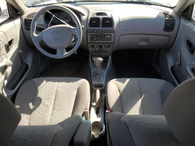 KMHCG45C15U603473 - 2005 HYUNDAI ACCENT GL SILVER photo 8