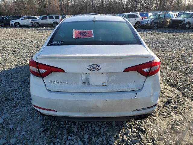 5NPE24AF0FH199766 - 2015 HYUNDAI SONATA SE WHITE photo 6