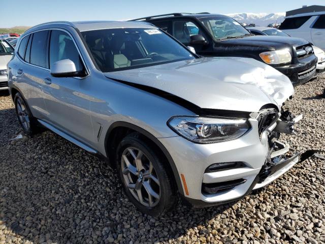 5UXTY5C05L9D65340 - 2020 BMW X3 XDRIVE30I SILVER photo 4