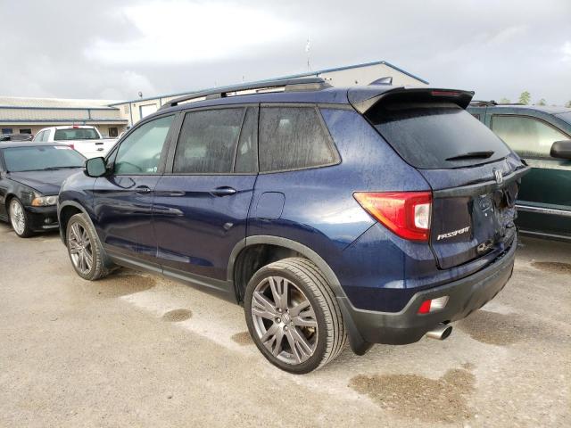 5FNYF7H53KB004963 - 2019 HONDA PASSPORT EXL BLUE photo 2